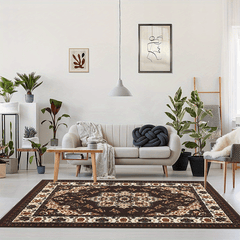 Vintage Boho Area Rug Oriental Traditional Non Skid Indoor Carpet