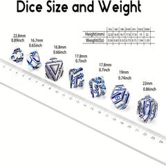 Striped Green Dice Metal Dice Gift For Halloween And Christmas