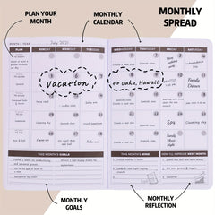 SULIRUN1981 Planner Weekly & Monthly Planner A5 Size 14 48 21 08 Cm