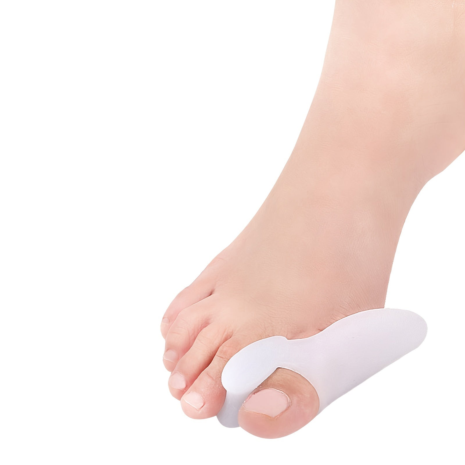 2pcs Hallux Valgus Silicone Toe Separator for Foot Care