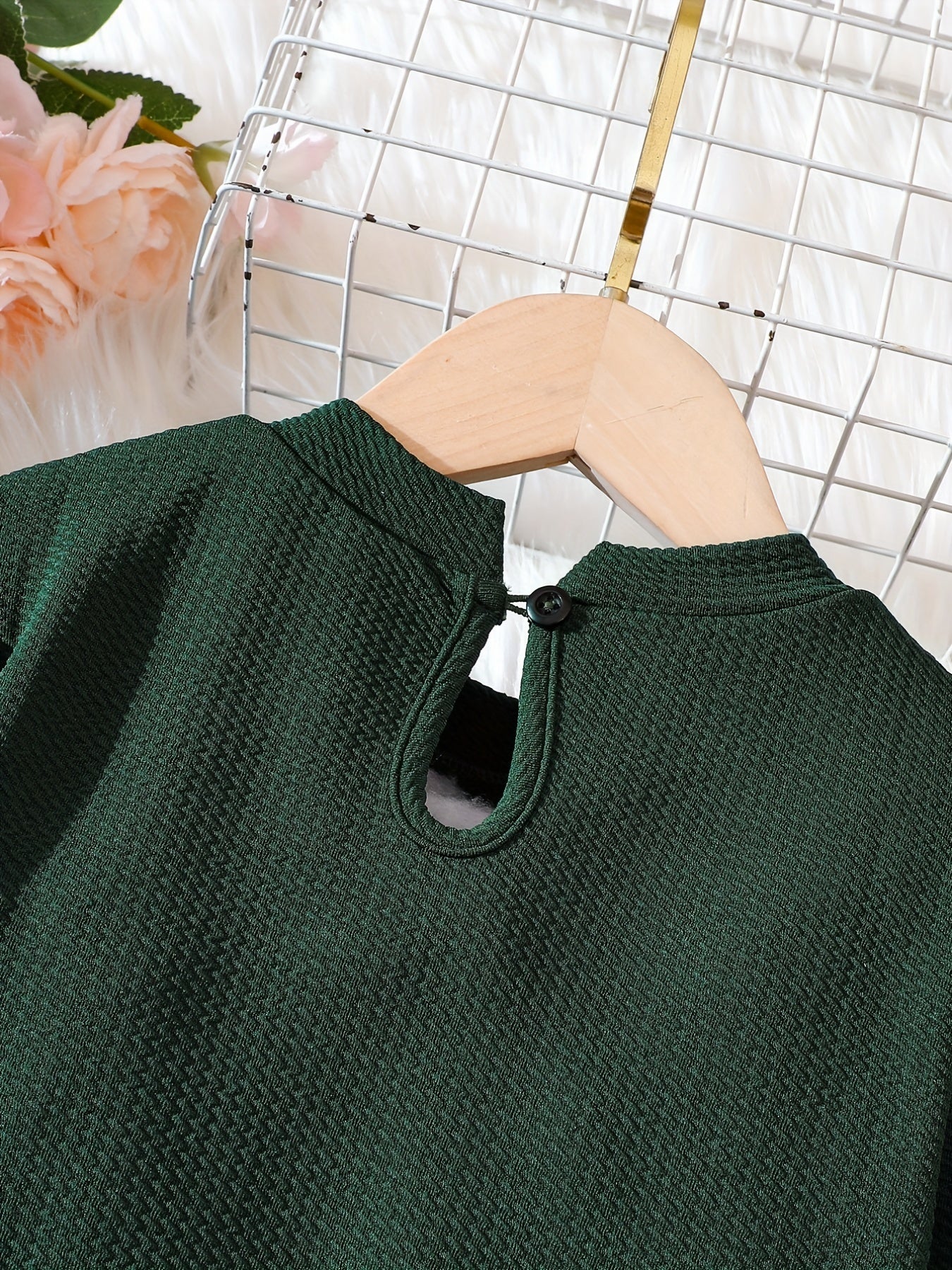 Girls' Bell Sleeve Party Dress Retro Style