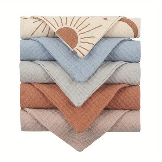 5pcs Baby Muslin Washcloth 23 X Muslin Towels 100 Cotton Gauze Cloth