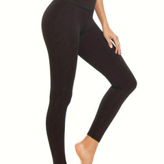 High Waist Tummy Control Yoga Pants Solid Running Leggings