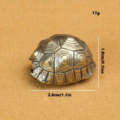 Brass Turtle Bell Keychain Pendant for Bags and Keys