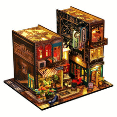 3D Puzzle Dollhouse Mini Doll House DIY Kit with Furniture Wooden