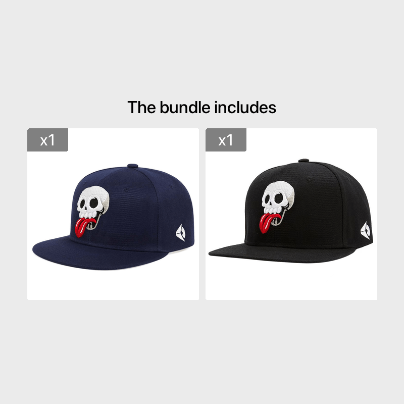 Men Tongue Out Adjustable Snapback Hat