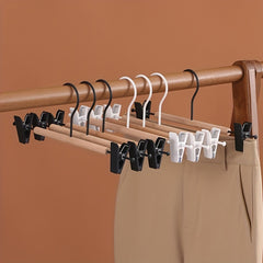 High Beech Wrought Iron Hanger Metal Solid Wood Trouser Rack