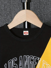 LOS ANGELES Graphic Print Boys Sweatshirt & Sweatpants Set