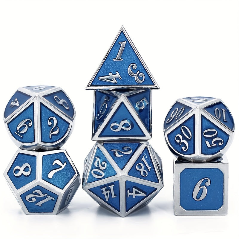 7pcs Slanted Digital Dice For Outdoor Desktop Entertainment