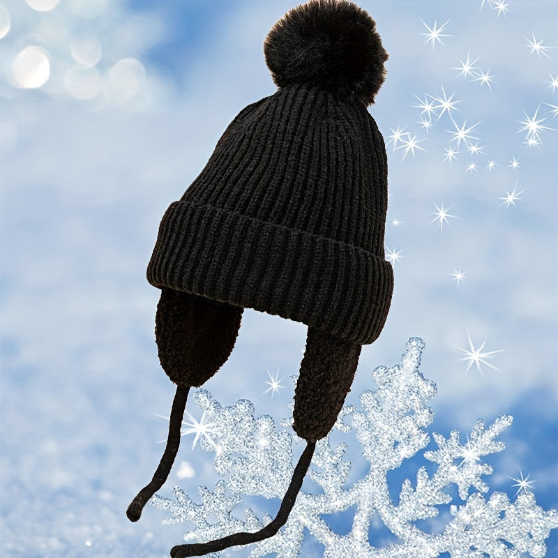 Middle School Boy's Ear Protection Winter Hat