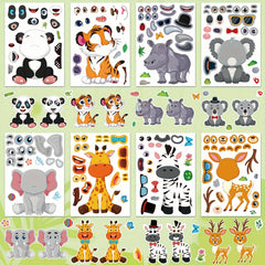 Animal DIY Stickers for Parties Holidays Birthday - Fits Laptops Water Bottles P