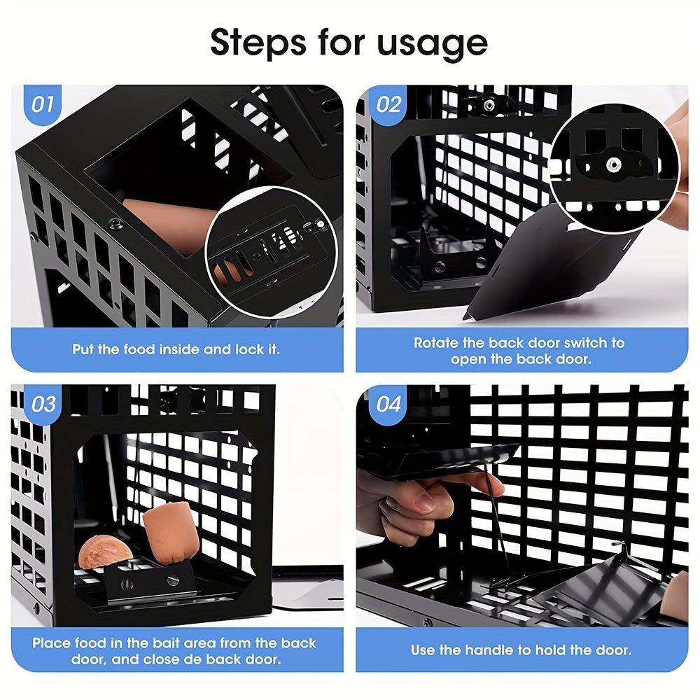 Reusable Rat Trap Cage - Effective Pest Control Solution