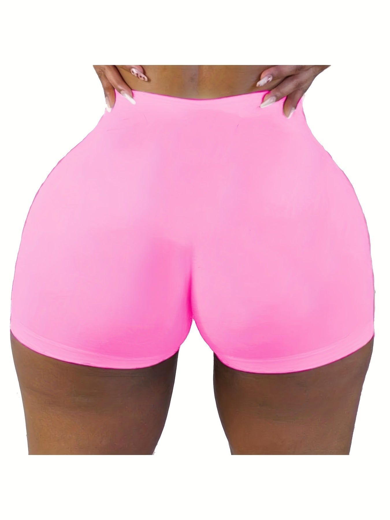 High Waist Skinny Yoga Shorts for Women