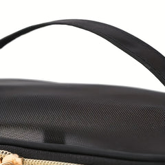 Mesh Clear Travel Toiletry Bag with Zipper & Handle