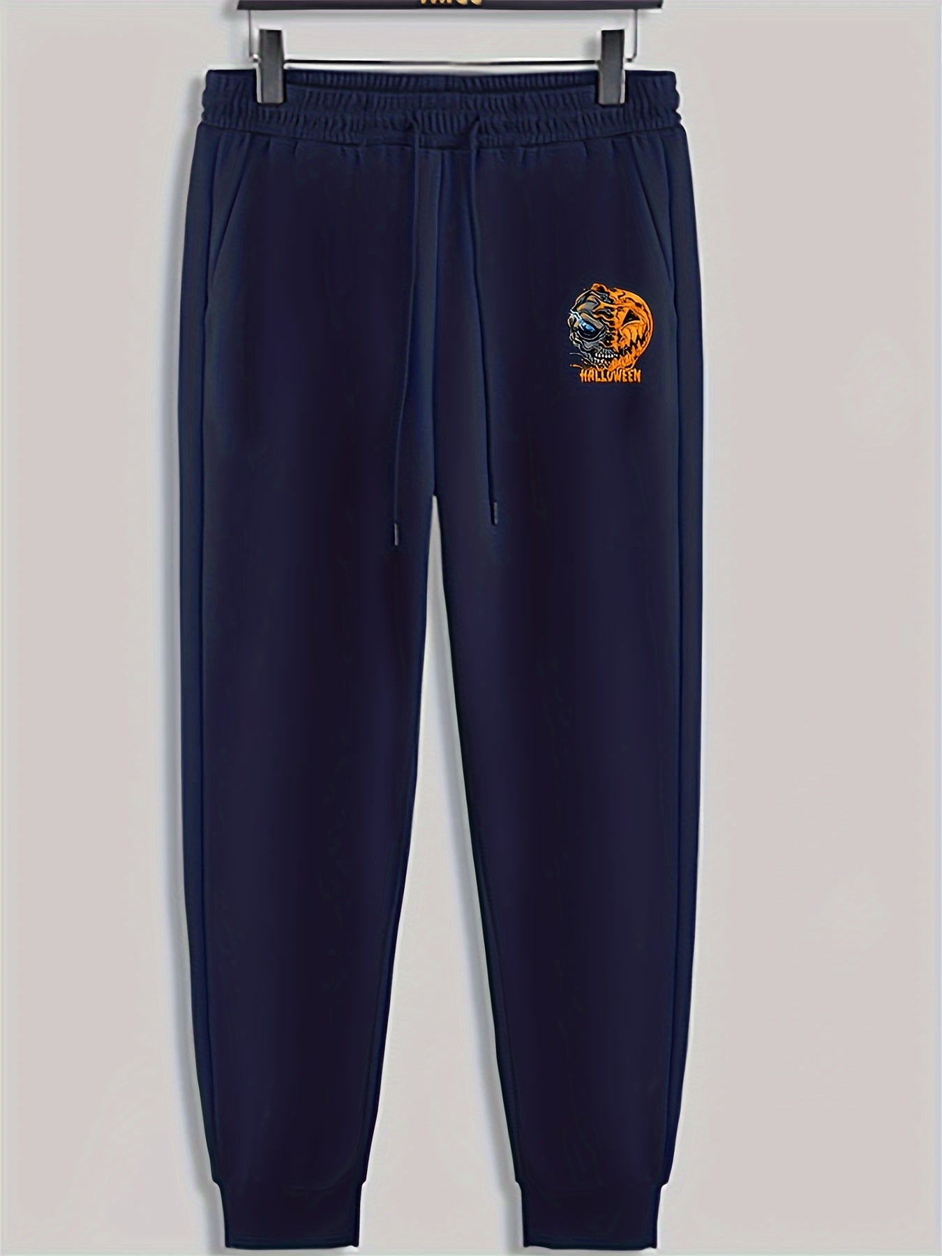 Skull Pattern Men's Drawstring Sweatpants Pocket Casual Comfy Jogger Pants