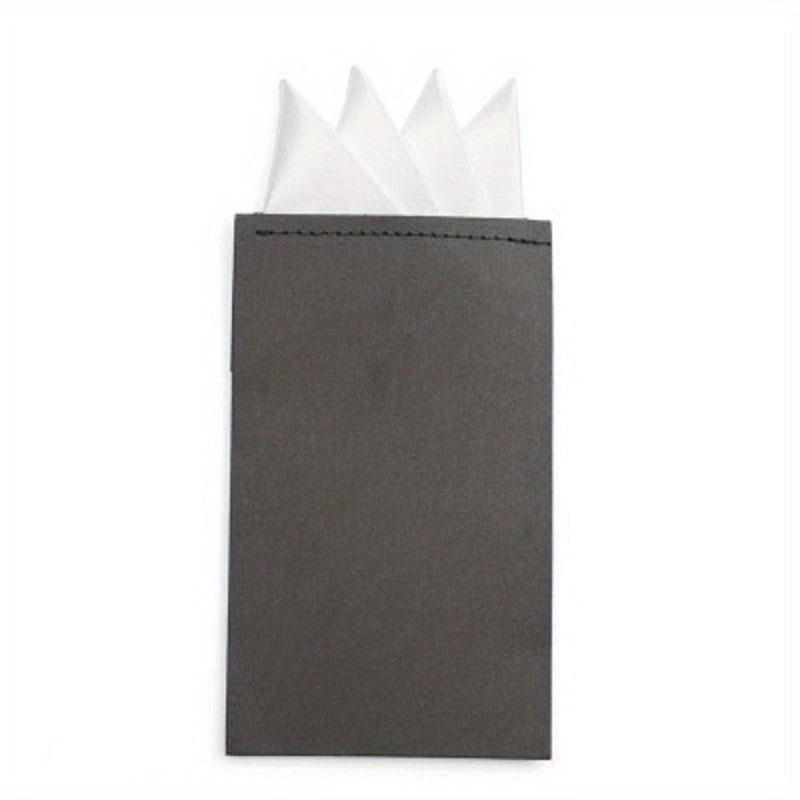 Men's Pocket Scarf Business Accessory Solid Square Handkerchief