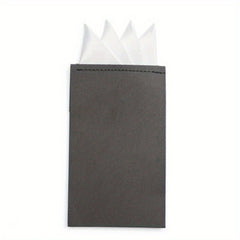 Men's Pocket Scarf Business Accessory Solid Square Handkerchief