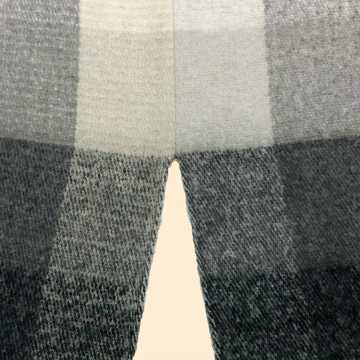Plaid Shawl Block Tassel Wrap Windproof Poncho Cape