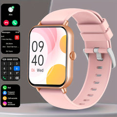 COIUSOR Smart Watch 4 HD Display Golden Tone Mesh Band