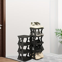 Folding Shoe Rack Bathroom Toilet Shoe Storage Shelf