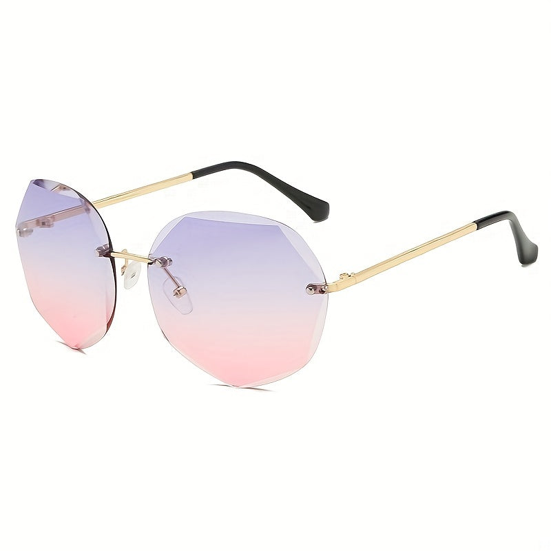 Polygon Gradient Lens Sunglasses UV400