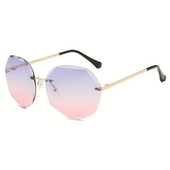 Polygon Gradient Lens Sunglasses UV400