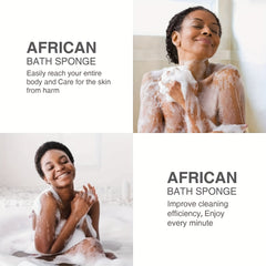 3 Pcs African Net Shower Sponge Exfoliate