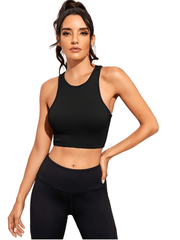 Sleeveless Sports Vest Women Chestless Pad Fitness Top Bodycon Seamless Knitted