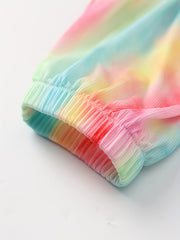 Girls Tie Dye Joggers High Waist Loose Sport Pants