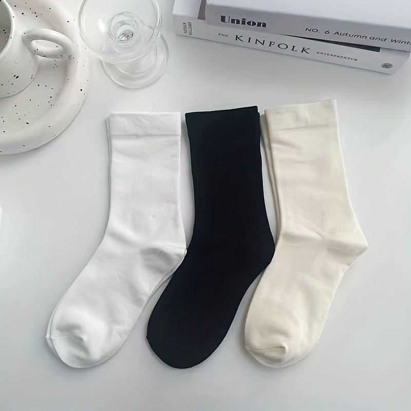 6 Pairs Comfy & Breathable Mid Tube Women's Socks