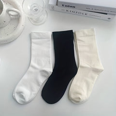 6 Pairs Comfy & Breathable Mid Tube Women's Socks