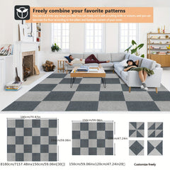 30pcs Anti-slip Square Carpet Sticker Self-adhesive DIY Home Decor Room