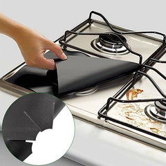 8pcs Gas Stove Mat 0.2mm High Temp Stability Non-Toxic Easy Clean