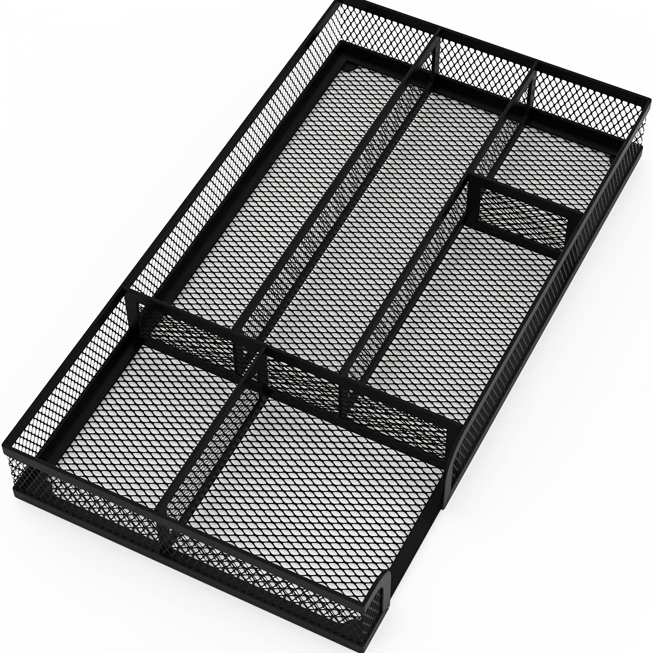 Metal Mesh Desk Drawer Organizer Dividers - Pen Tray Box for Desktop