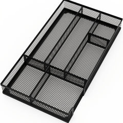 Metal Mesh Desk Drawer Organizer Dividers - Pen Tray Box for Desktop