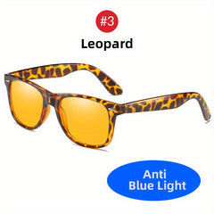 Anti Light Flat Glasses for Computer Mobile Games Multicolor