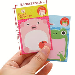 8pcs Cartoon Animal Sticky Notes Set Student Stationery Learning Supplies