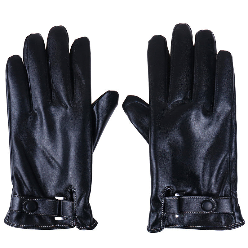 Windproof Touch Screen Gloves with Fleece Lining for Winter Activities