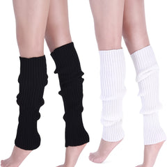 80s Neon Leg Warmers Knit Ribbed Leg Warmer Party Accessory