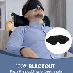 3D Contoured Sleep Eye Mask Soft Comfort Eye Shade Cover