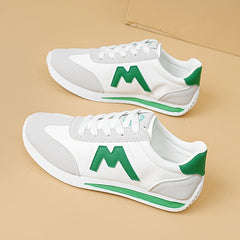 M Letter Pattern Walking Shoes Lightweight Soft Sole Running Shoes