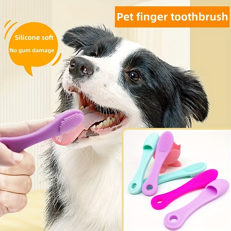 Pet Toothbrush for Dogs Silicone Finger Brush