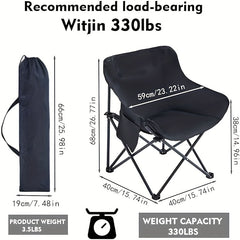 Portable Camping Chair Heavy Duty Folding Backpacking Chairs