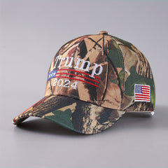 Camouflage Skull Embroidery Letter Baseball Cap Men's Duck Tongue Cap
