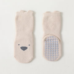Kids Fleece Cartoon Stocking Anti Slip Floor Socks Winter Shoes