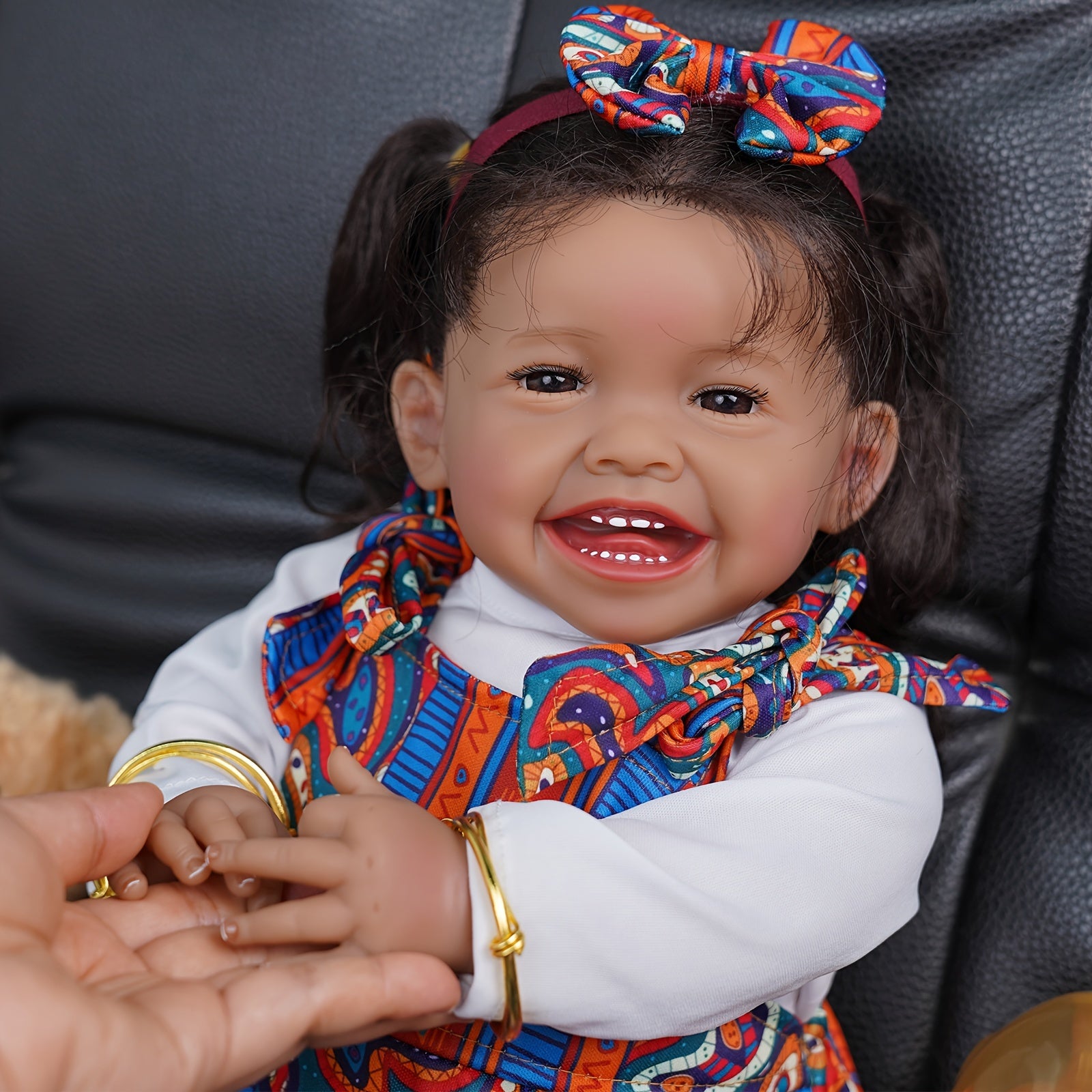 20 Inch Open Eyes Reborn Dolls Realistic Dolls W/ Hair Clothes Body