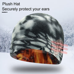 Outdoor Camouflage Knitted Fleece Hat for Riding