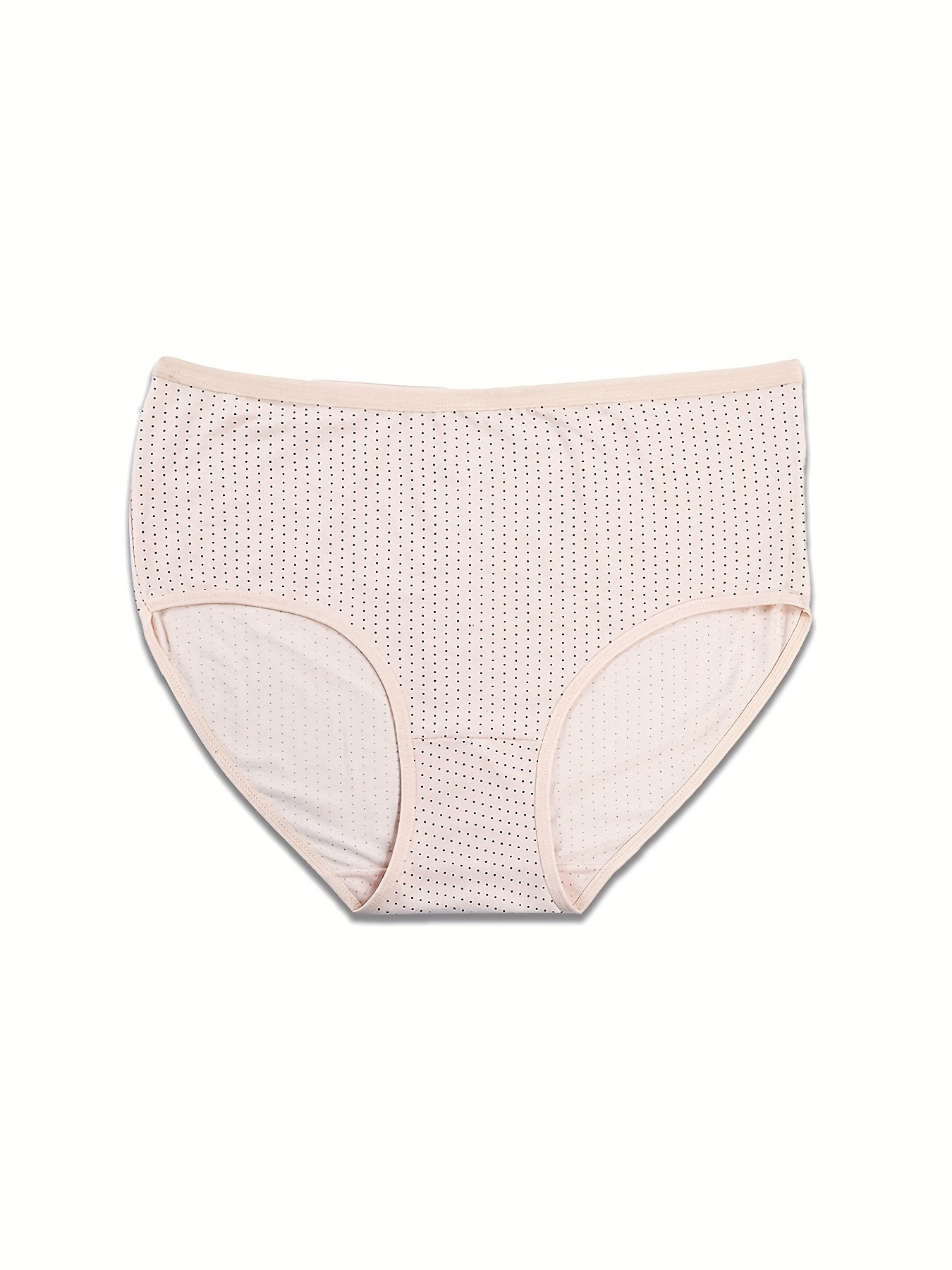 4 Pack Plus Size Panties Set Women's Plus Size Mid Waisted Soft & Breathable
