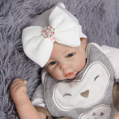Striped Knit Head Wrap with Rhinestones for Baby Girls