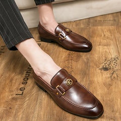 Men's Classic Slip On Loafer Shoes for Wedding Business Party Office